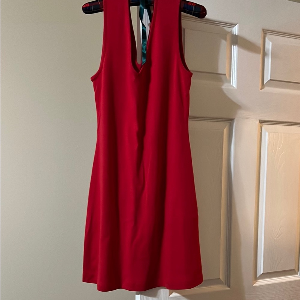 Elegant Red Sleeveless Dress